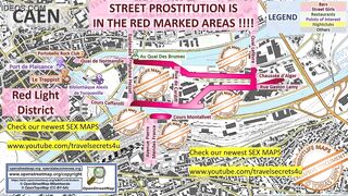 Caen, France, Sex Map, Street Prostitution Map, Massage Parlor, Brothels, Whores, Escort, Call Girls, Brothel, Freelancer, Street Worker, Prostitutes