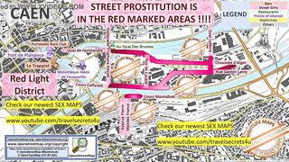 Caen, France, Sex Map, Street Prostitution Map, Massage Parlor, Brothels, Whores, Escort, Call Girls, Brothel, Freelancer, Street Worker, Prostitutes