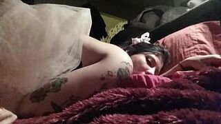 Tattoed asian teen fucked