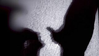 A shadow blowjob 4k - My girlfriend gives me a little gift after a hard day at work