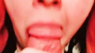 Eros Empress Goth Witch Blowjob, cumshot, cumplay and swallow