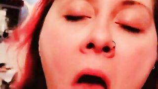 Eros Empress Goth Witch Blowjob, cumshot, cumplay and swallow