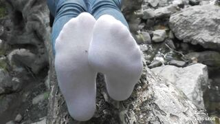 My beautiful feet in socks compilation