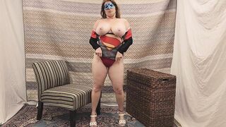 COSPLAY SUPERGIRL Huge Titted MILF Mistress Thursday Orgasm