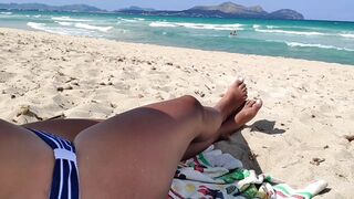 Beach wife exhibitionist