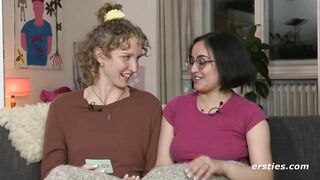 Lesbian Couple Play a Sexy Card Game