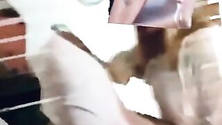 Ex girlfriend hard fisting and pegging her Bitch boy bunny