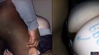 BBW Fat Ass Doggy Fuck (Split Screen Short Clip)