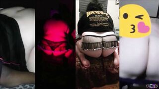 BBW Pawg Girlfriend Booty Twerk (Split Screen Compilation)