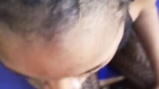 Kenyan Lady Sucks a Black cock and Gets a Facial