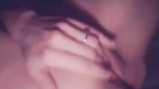 Extremely wet drippy pussy rub and fingering