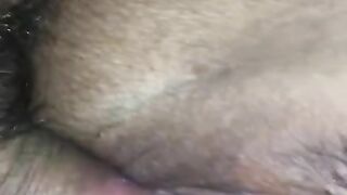 Pussy fucking and clit rubbing orgasm - close up