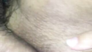 Pussy fucking and clit rubbing orgasm - close up