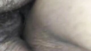 Pussy fucking and clit rubbing orgasm - close up