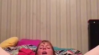 Hidden video on sisters phone masturbating