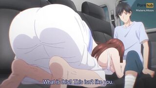 Glasses girlfriend was fuck and creampie in car (Sub Eng)(HentaiAni) - Anime, HD, 4K