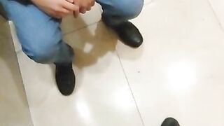 Jerking off with a guy in the mall in Mexico