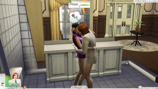 I fuck a cute girl in the library bathroom. [Sims 4]