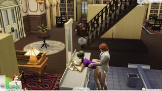 I fuck a cute girl in the library bathroom. [Sims 4]