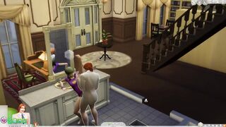 I fuck a cute girl in the library bathroom. [Sims 4]