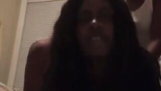 Ebony Lesbian Couple has Sex in Front of their Bestfriend on Facebook Live