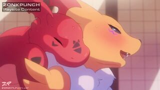 Renamon and Guilmon Bathtime Musica