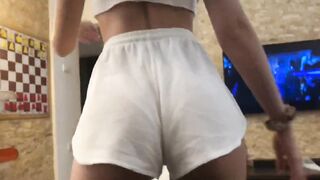 Highschool Cheerleader Dances and Grinds on my Cock