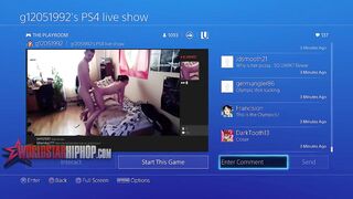 They Wildin' On That PS4- Playstation Livestream Turns Into An Adult Film