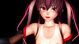 【MMD】Mizuki Yukikaze - Lamb【R-18】