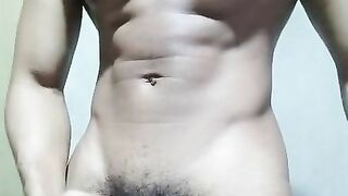 hairy straight man releasing a lot of milk to his girlfriend on webcam