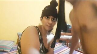 CHUBBY AUNTY SUCKING MY DICK SL cuckold fun