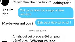 Real Tinder Virgin French (Texte + message)Girl got her pussy Destroyed