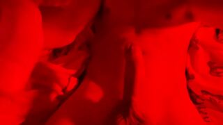 Masturbating under red light