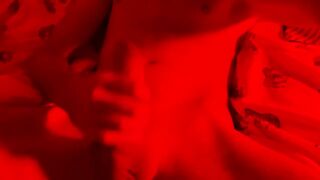 Masturbating under red light