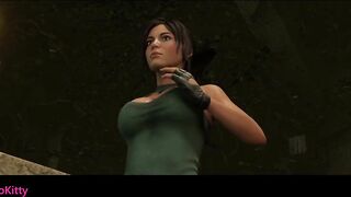 Lara Croft's First Time Monster Cock Experience