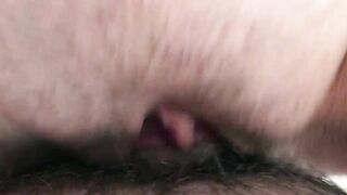 Super Close-up: Pussy Fucking. Cum inside. Creampie.