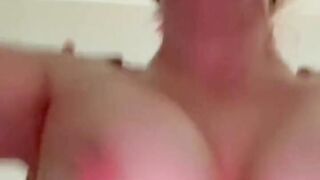 Onlyfans cheating wife fucks fan on step son squeaky bed and he cums inside her