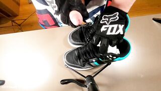 Blond MX gear boy cum on his shoes