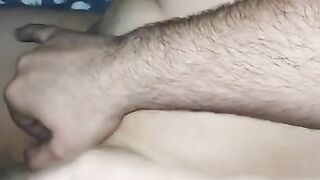 Step son hand slip under step mom panties touching her pussy and masturbating until she cums