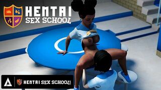 HENTAI SEX UNIVERSITY - Horny Hentai Students Practice Lesbian Sex With Each Other