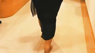 Indian Chubby Girlfriend Walks in Slow Motion Sensual Showing Her Huge Cleavage