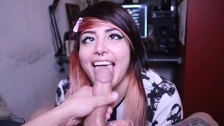 Fans asked me to do a two handed handjob and here it is | Ahegao big cock