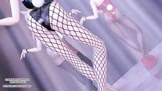 MMD T ara - Bunny Style Ahri Kaisa Seraphine Sexy Kpop Dance League of Legends KDA 4K 60FPS