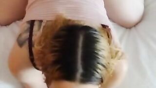 SEXY MARRIED SNOWBUNNY WITH A FAT ASS CAME OVER TO GET THROAT FUCKED✌????????????