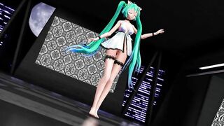 【MMD】Miku (Lingerie Dress) - Gokuraku Pure Land【1080p 60fps】【R-18】