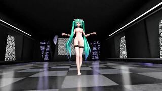 【MMD】Miku (Lingerie Dress) - Gokuraku Pure Land【1080p 60fps】【R-18】