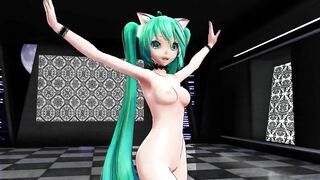 【MMD】Miku (Lingerie Dress) - Gokuraku Pure Land【1080p 60fps】【R-18】