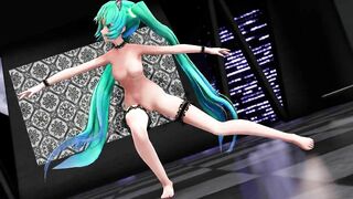 【MMD】Miku (Lingerie Dress) - Gokuraku Pure Land【1080p 60fps】【R-18】