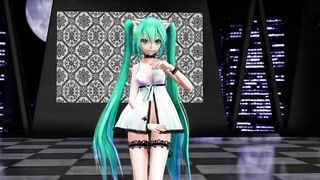 【MMD】Miku (Lingerie Dress) - Gokuraku Pure Land【1080p 60fps】【R-18】