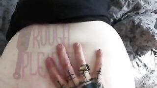 Goth girl being fucked rough by Rough Pleasure